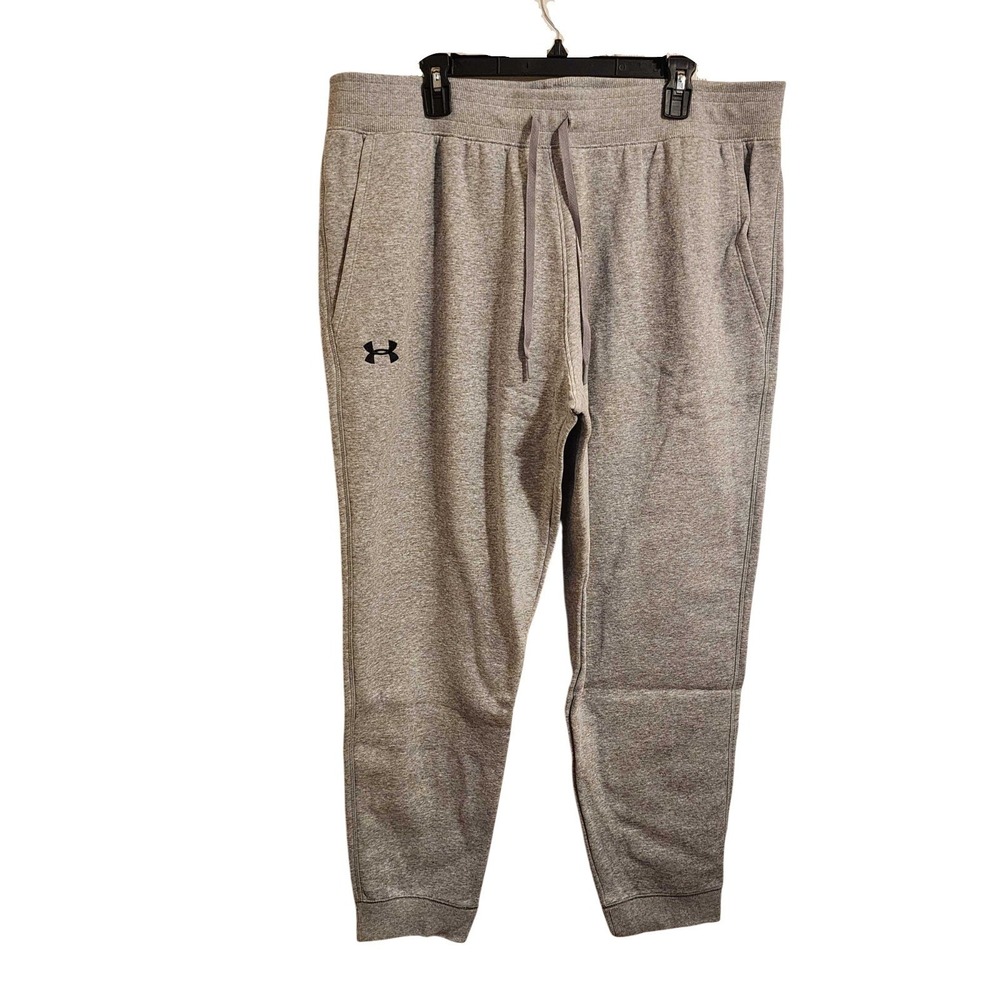 Under Armour Men's Hustle Fleece Jogger Sweatpants Size 2XL Gray 1317455-025 NWT